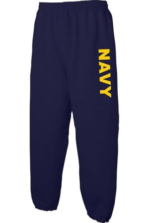 zerogravitee Navy Navy Sweat Pants with Gold Print