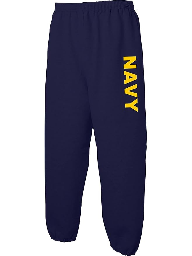 zerogravitee Navy Navy Sweat Pants with Gold Print