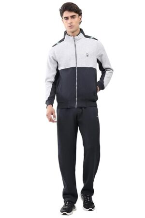 Monte Carlo Men’s Regular Fit Collared Neck Full Sleeve Solid Winter Tracksuit | Soft Warm Material | Stylish Sports & Casual Winter Wear for Men (Pack Of 1)