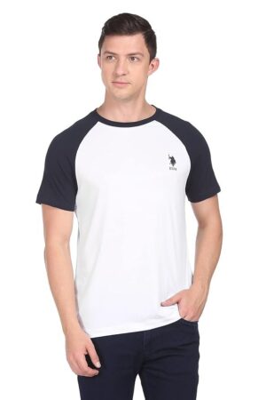 U.S. POLO ASSN. Men Cotton Solid Regular Fit T-Shirt