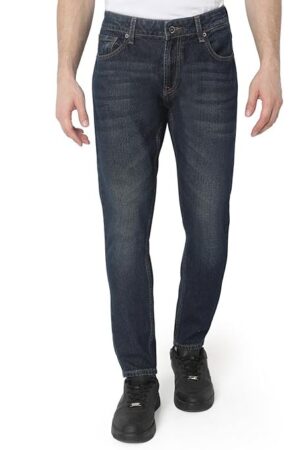 Spykar Men Mid Rise Slim Fit Mid-Rise Casual Jeans