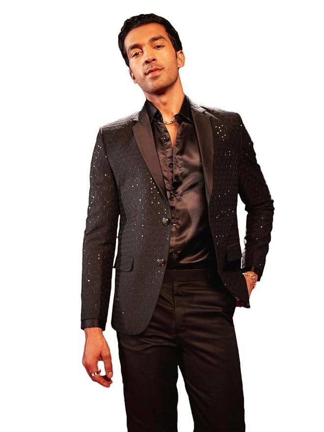 VASTRAMAY Embroidered Blazer for Men – Versatile Ethnic Wear for Weddings & Special Occasions
