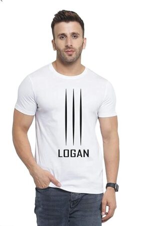 Men's Black T-Shirt with Vertical Line Design, 100% Polyster
