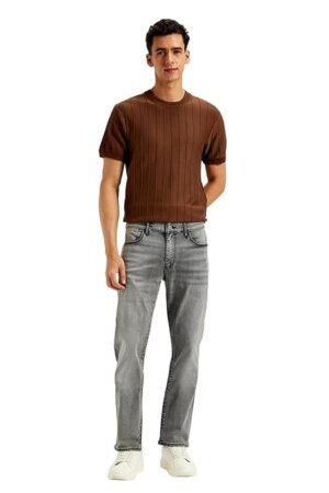 Levi's Men's 511 Grey Slim Fit Mid Rise Jeans