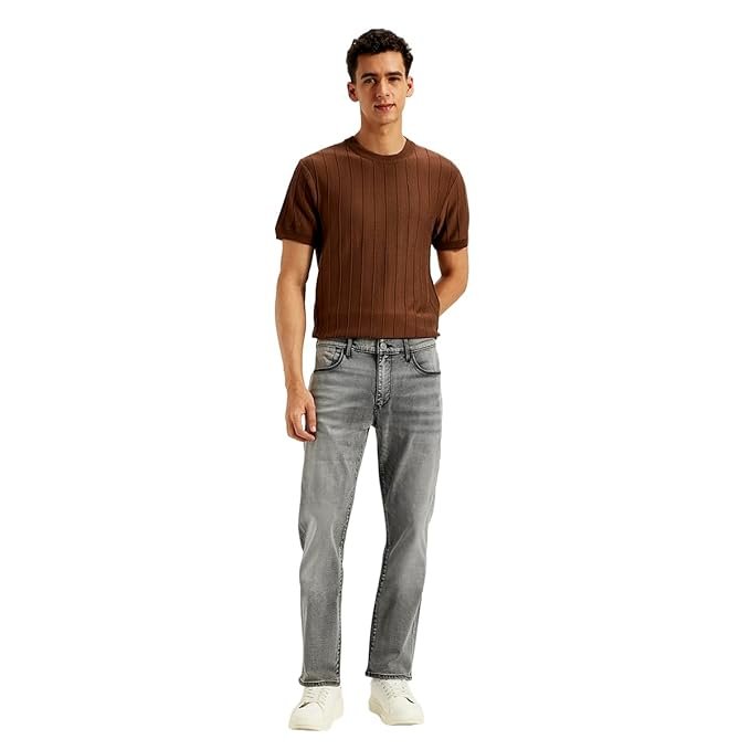 Levi's Men's 511 Grey Slim Fit Mid Rise Jeans
