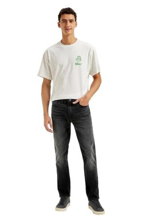 Levi's Men's 511 Black Slim Fit Mid Rise Jeans