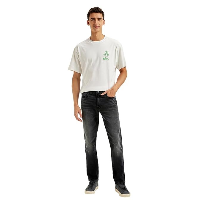 Levi's Men's 511 Black Slim Fit Mid Rise Jeans