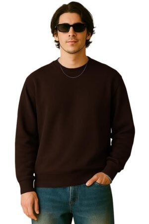 Sleepynuts Men's Full Sleeve Round Neck Fleece Sweatshirt