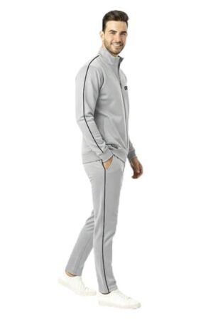 KWINGS Men's Winter Warm Tracksuit Set | Full Sleeve Zipper Jacket with Pajama Bottoms | Dryfit Tracksuit