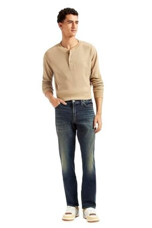 Levi's Men's 511 Dark Blue Slim Fit Mid Rise Jeans