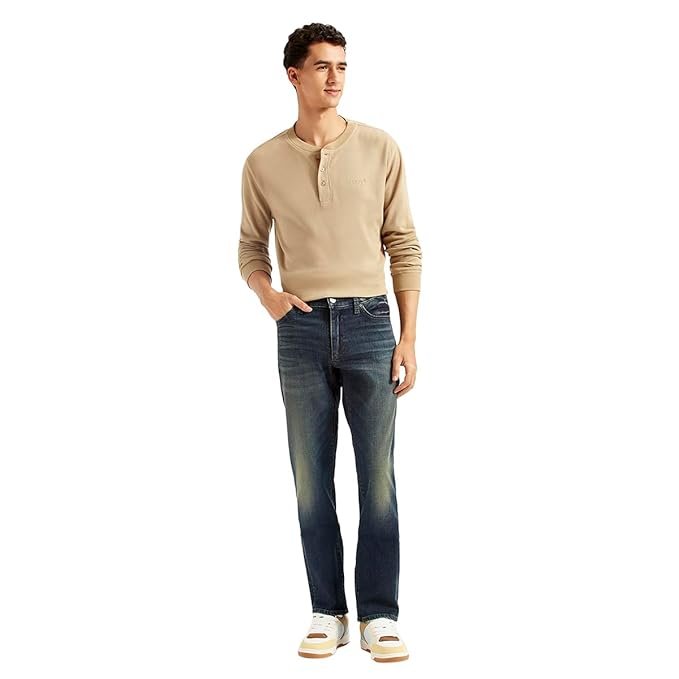 Levi's Men's 511 Dark Blue Slim Fit Mid Rise Jeans