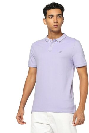 GAP Men's Slim Fit Short Sleeves Collared T-Shirt