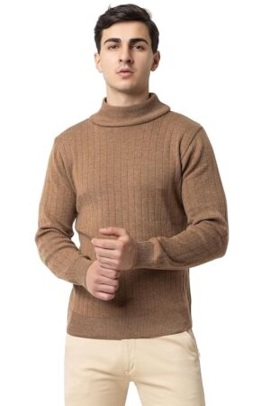 Men High Neck Sweater Fullsleeves Winter