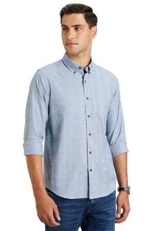 Symbol Premium Men's Stylish Checkered Casual Shirt - Regular Fit | Full Sleeve | Pure Cotton | Smart Casual Wear (Available in Plus Sizes)