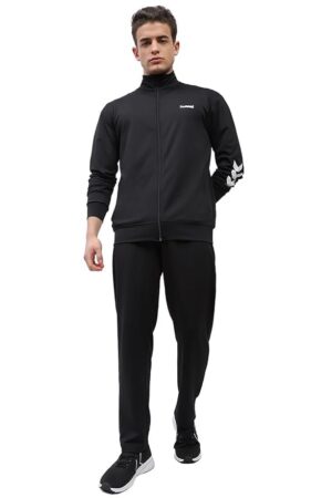 hummel Promo Men's All weather Regular Fit Track Suit with Zipper and Pockets Comfortable Breathable Stretchable Soft Fabric For Everyday Use Ideal for Gym Training or Running Loungwear