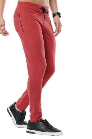 ALBATROSS Men's Cotton Blend Regular Fit Loopknit Solid Trouser Trackpant with Side Pockets
