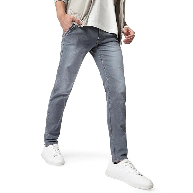 Urbano Fashion Men Mid Rise Slim Fit Washed Jeans Stretchable