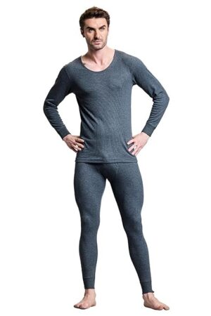 Boldfit Thermal wear for Men Set Warm and Comfortable Thermals Set for Man Full Sleeves Body Warmer Combo for Men Natural Insulation Thermals Cozy Thermal Undershirt and Pant Combo for Mens