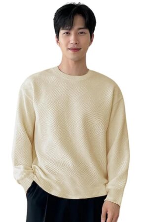 GRECIILOOKS Men's Polycotton Regular Fit Solid Plain Casual T Shirt Stylish Latest | Oversized Fit Full Sleeve T Shirt (Available in Plus Size and Combo Pack of 2)