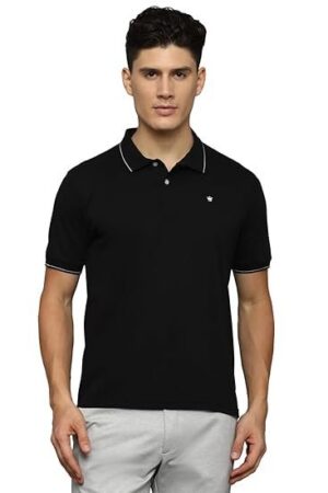 LP Men's Solid Regular Fit T-Shirt