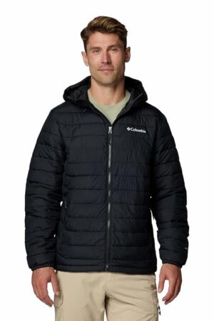 Columbia Men Omni-Heat Reflective Powder Lite II Hooded Hiking and Trekking Down Jacket
