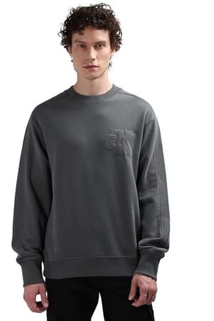 Calvin Klein Cotton Blend Round Neck Sweat Shirt