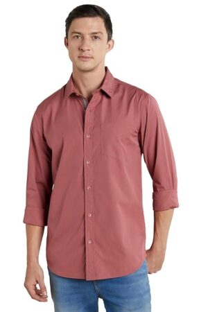 Symbol Premium Men's Casual Cotton Poplin Shirt (Regular Fit)