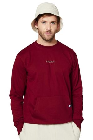 Amazon Brand - Symbol Men Cotton Rich Light Weight Crew Neck Sweatshirt (Regular Fit) (Available in Plus Sizes)