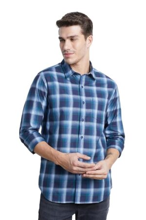 Symbol Premium Men's Stylish Checkered Shirt-Regular Fit | Full Sleeve | Pure Cotton | Smart Casual Wear (Available in Plus Sizes)
