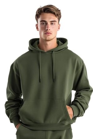 Nobero Oversized Hoodies for Man Stylish | 280 GSM Rich Cotton Fleece Printed Oversized Fit Hooded Full Sleeve Oversized Sweatshirt for Men | Stylish Casual Wear Winter Hoodies for Men